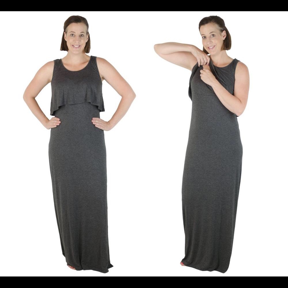 FOUR PACK latched mama maxi nursing dresses